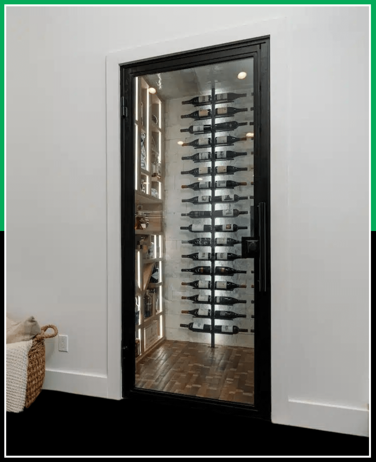 custom glass wine door in Atlanta